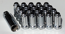 9/16" Chrome Rims Spline Lug Nuts Dodge RAM 1500 Truck